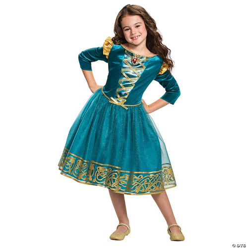 Disguise Disney Princess Merida Classic Girls' Costume, Blue, XS (3T-4T)