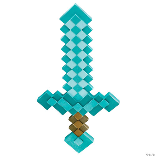 Minecraft Sword Costume Accessory, Official Diamond Sword from Minecraft, One