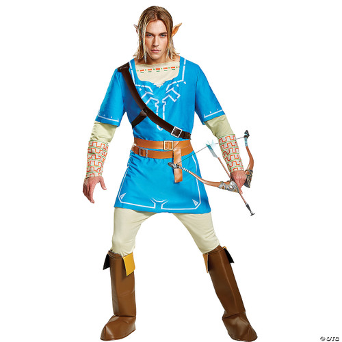 Disguise mens Link for Men, Deluxe Official Zelda Tunic With Ears and Boot