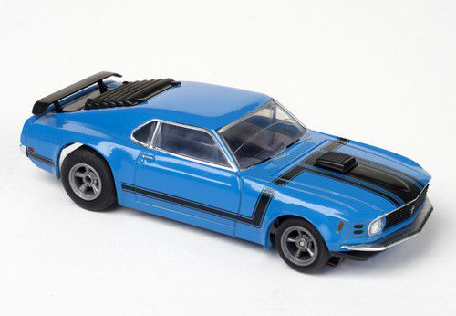 HRP Afx Racing Mustang Boss 302 Blue Ho Scale Slot Car