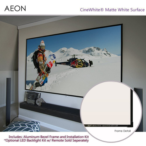 New EliteScreens Aeon, 165-inch Home Theater Fixed Frame EDGE AR165WH2