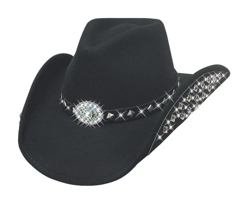 NEW Bullhide Hats 0679Bl Let'S Get Loud Large Black Cowboy Hat