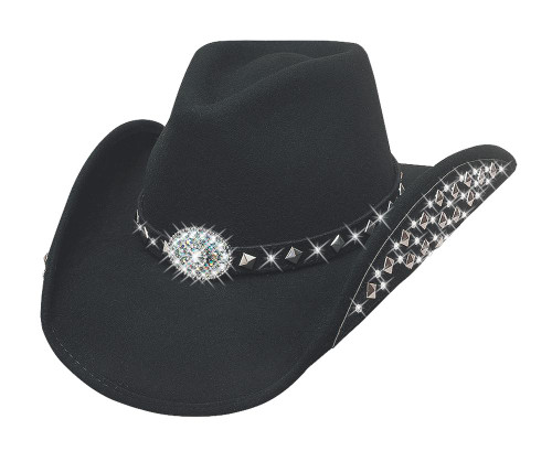 NEW Bullhide Hats 0679Bl Let'S Get Loud Extra Large Black Cowboy Hat