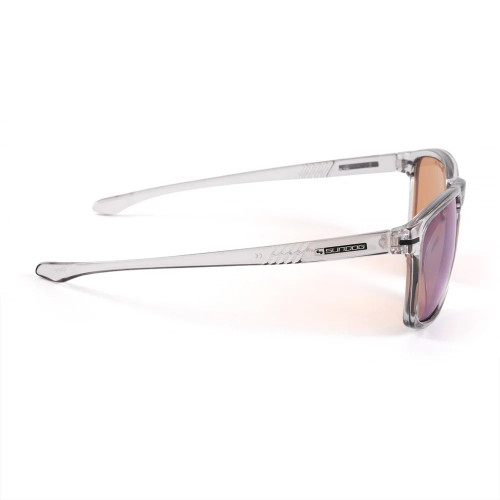 Sundog Daze Polarized Light Grey Crystal/ Brown-Icy Blue Flash Mirror Sunglasses