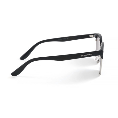 Sundog Genius Matte Black & Gunmetal Frame w. Green Flash Mirror Sunglasses