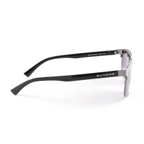 Sundog Payday Gunmetal And Black Frame Gradient Grey Flash Mirror Sunglasses