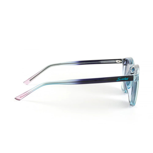 Sundog Caity Crystal Blue/Purple/Black Gradient w. Grey Purple RVO Sunglasses