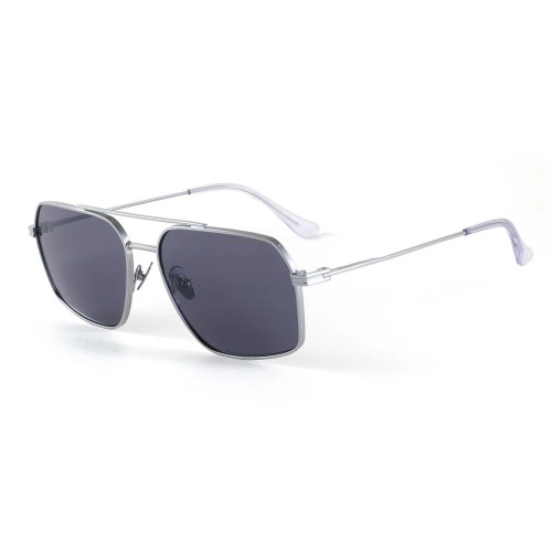Sundog Forge Shiny Gunmetal Frame w. Grey Flash Mirror Lens Sunglasses