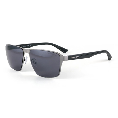 Sundog Back 9 Dark Gunmetal Frame w. Grey-Silver Mirror Lens Sunglasses