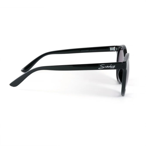 Sundog Ruby Shiny Black Frame w. Gradient Grey Lens Sunglasses