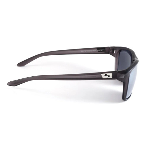 Sundog Mr White Polarized Dark Matte Crystal Grey w Grey White Mirror Sunglasses