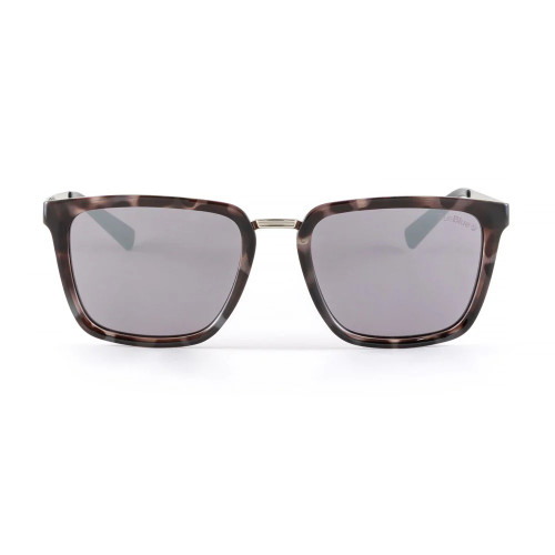 Sundog Hilton TrueBlue Black Demi Frame w. Grey White Mirror Lens Sunglasses