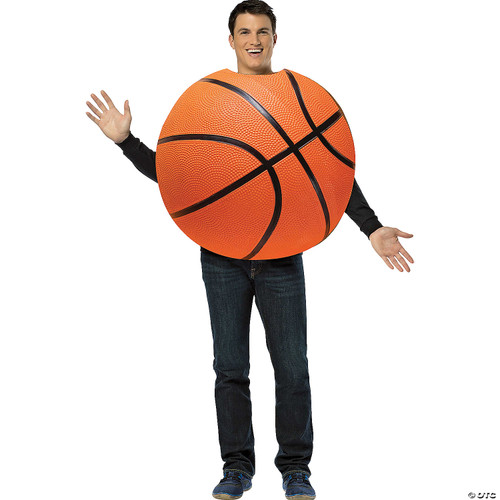 Rasta Imposta Get Real Basketball, Orange, One Size Costume - One Size Fits Most