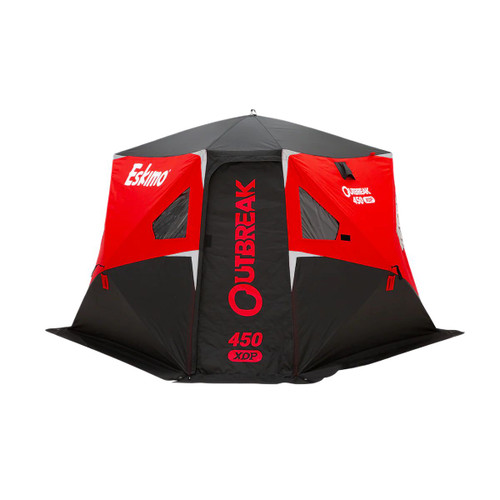 Eskimo Ice Fishing Outbreak 450XDP Insulated Wide-Bottom Pop-Up Portable Shelter