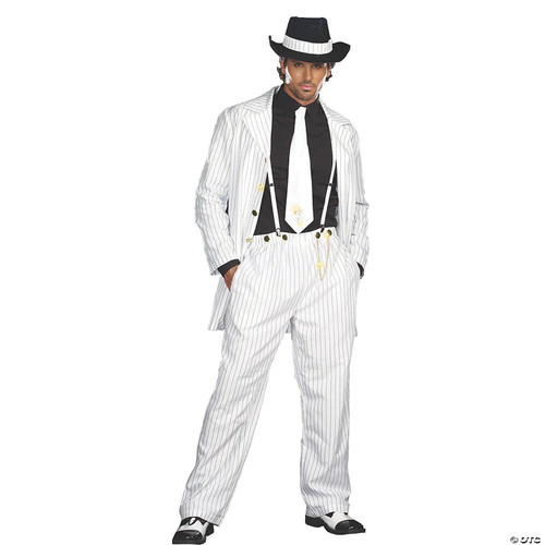 Dreamgirl Costumes Zoot Suit Riot Adult, White/Black, Large US