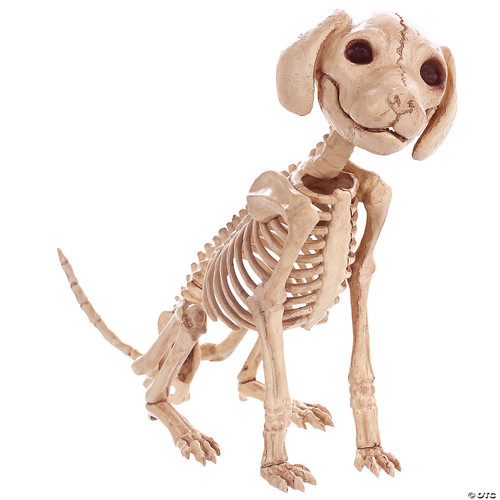 Crazy Bonez Sitting Skeleton Puppy Toy