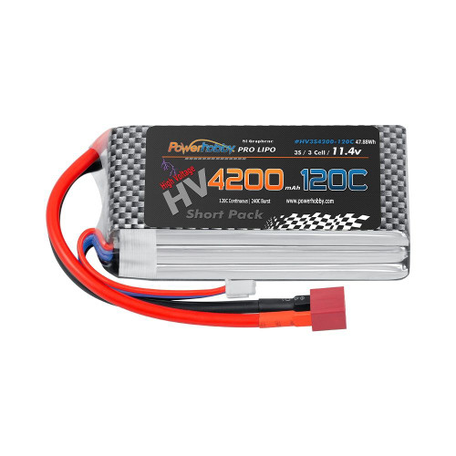 New Power Hobby 3S 11.4V 4200Mah 120C Graphene + Hv Lipo Battery W/ Deans
