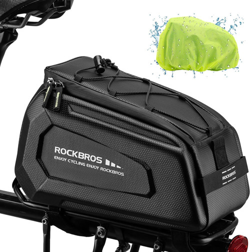 Rockbros Waterproof 9L Capacity With Shoulder Strap Hard Shell Bike Rack Bag