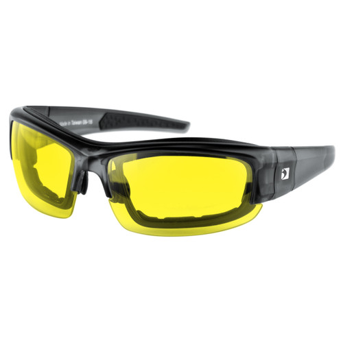 Bobster Rally Matte Grey Frame W/Cleargrey/Smoked 3 Removable Lenses sunglasses