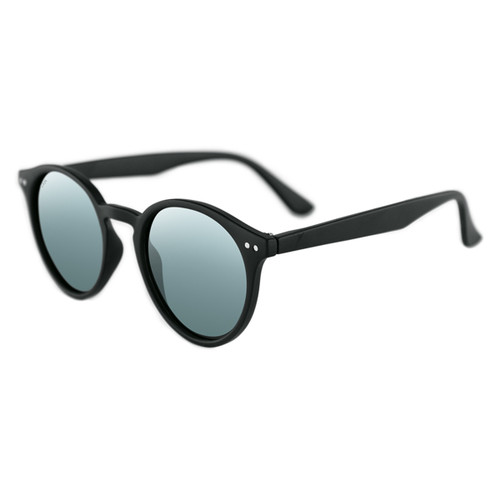 Bobster Zan Jetty Matte Black Frame Green/Silver Flash Lens sunglasses