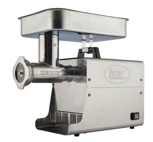 New LEM 17811 Big Bite LEM #22 1HP Stainless Steel Electric Grinder