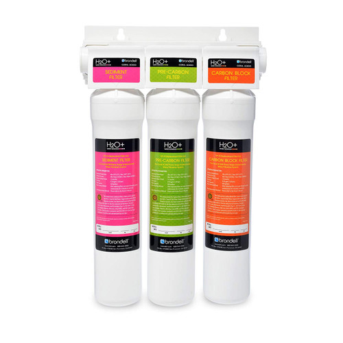 New Brondell H2O+ Coral Uc300 Three-Stage Under Counter Water Filtration System