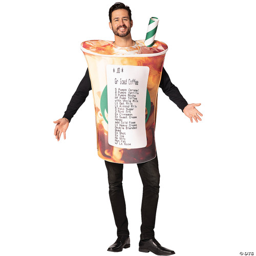 Barista's Nightmare Coffee Cup Adult Costume - One Size Fits Most
