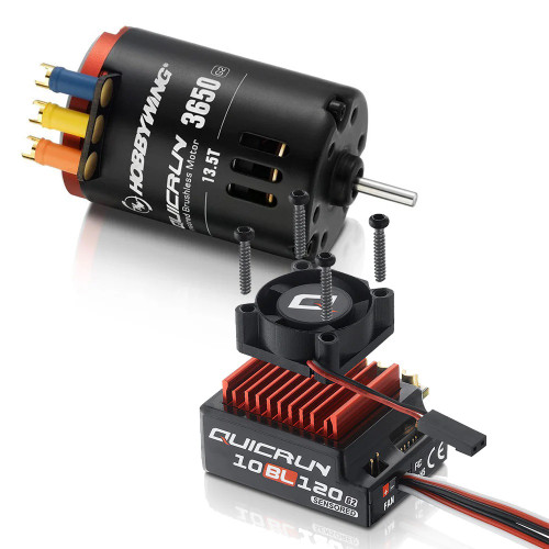 HRP Hobbywing Quicrun 10Bl120 Sensored G2 Esc + 3650 Sl 13.5T G2 Motor