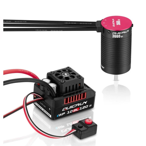 HRP Hobbywing Combo Quicrun 10Bl120 G2+3660 Sl G2; 3700Kv