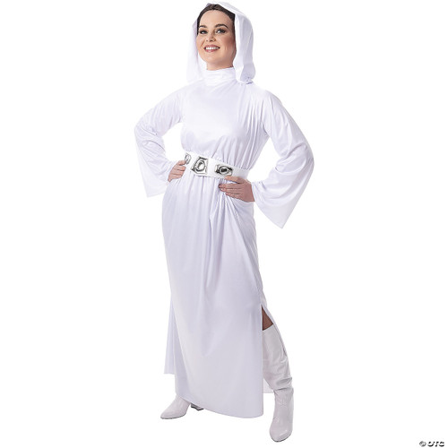 STAR WARS Adult Princess Leia Hooded Costume, Womens Halloween Costume -