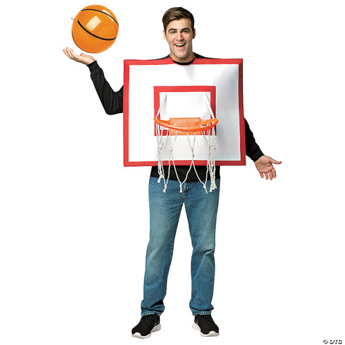 Rasta Imposta Basket Ball Hoop & Inflatable Ball Halloween Costume, Men and