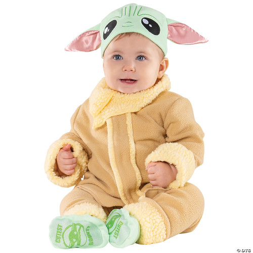 Jazwares STAR WARS Baby Grogu Costume - Mandalorian Infant Yoda Halloween