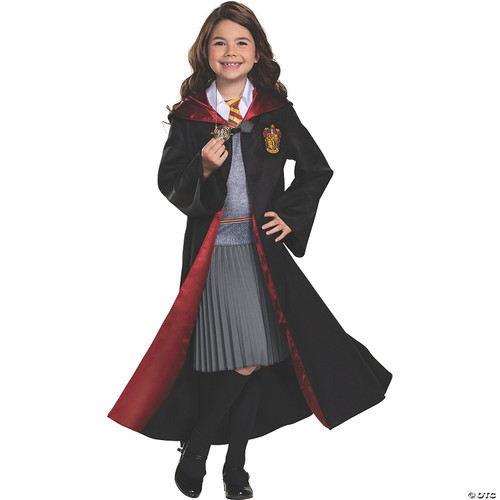 Harry Potter Hermione Granger Deluxe Girls Costume, Black & Red, Kids Size Large
