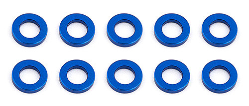 New Team Associated Ballstud Washers 5.5 X 1.0Mm Blue Aluminum 10