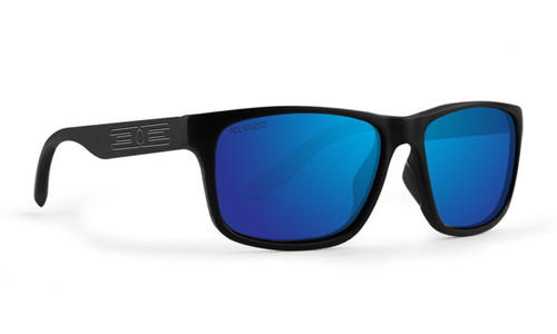 New Epoch Eyewear Delta Golf Sport Sunglasses Black Frame Blue Polarized Lenses