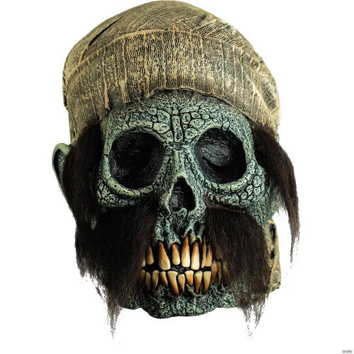 Adults Illusive Concepts Pirate Skull Overhead Latex Mask - One Size