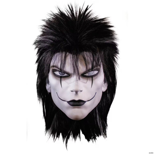 The Crow Deluxe The Crow Overhead Plastic Mask With Wig - One Size