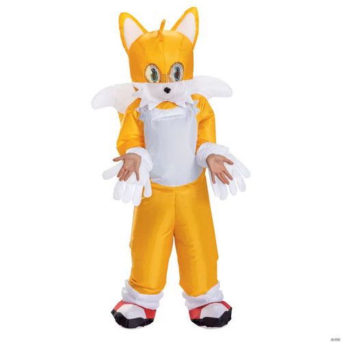 Kids Inflatable Sonic The Hedgehog 3 Miles "Tails" Prower Costume OSFM
