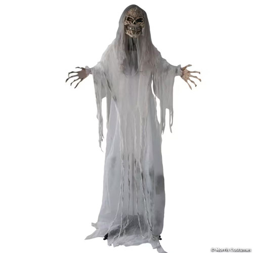 5 Ft. 6" Sonic Standing Gray Skeleton Reaper Halloween Decoration