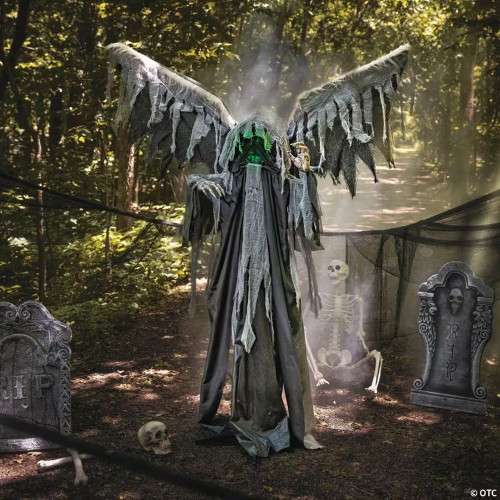 5 Ft. 8" Reaper With Animated Wings Halloween Decoration