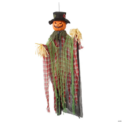 5 Ft. 10" Animated Standing Pop-Up Pumpkin Man Halloween Decoration
