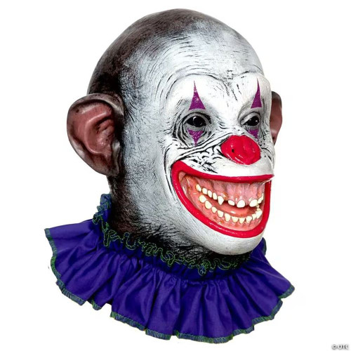 Adults Circus Clown Crazy Ape Overhead Latex Mask