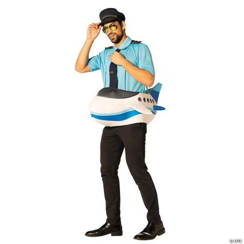 Adults Airplane Foam Tunic Costume - One Size