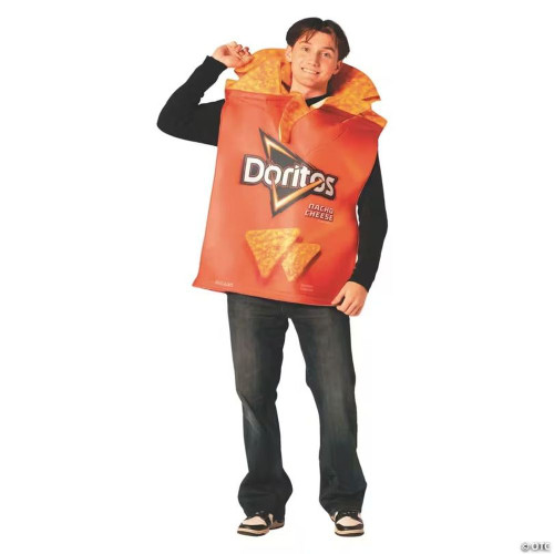 Adults Doritos Nacho Cheese Bag With Chips Tunic Costume - One Size