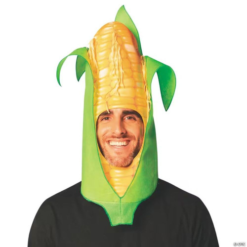 Adults Ear Of Corn Hat Headpiece Costume - One Size