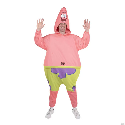 Adults Spongebob Squarepants Patrick Onesie Costume - One Size
