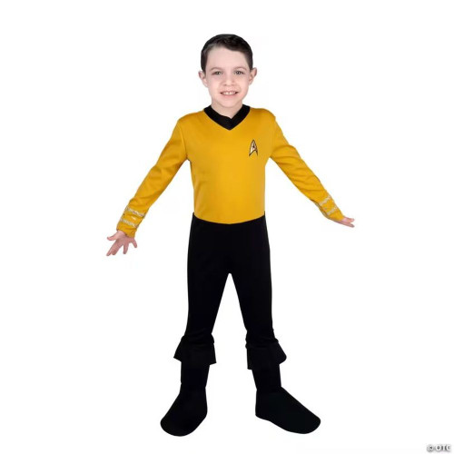 Toddler Deluxe Star Trek Captain Kirk Jumpsuit Costume 3T-4T