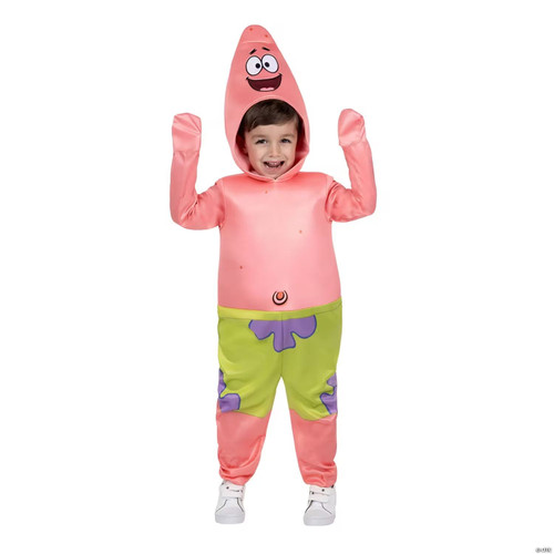 Toddler Deluxe Spongebob Squarepants Patrick Jumpsuit Costume - One Size