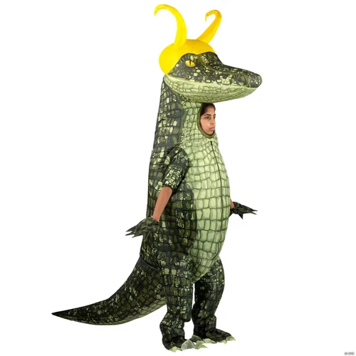Kids Inflatable Marvel Loki Alligator Loki Costume - One Size