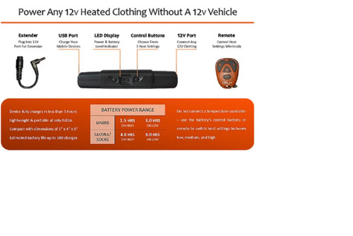 New California Heat 12V Battery - 7000mAh